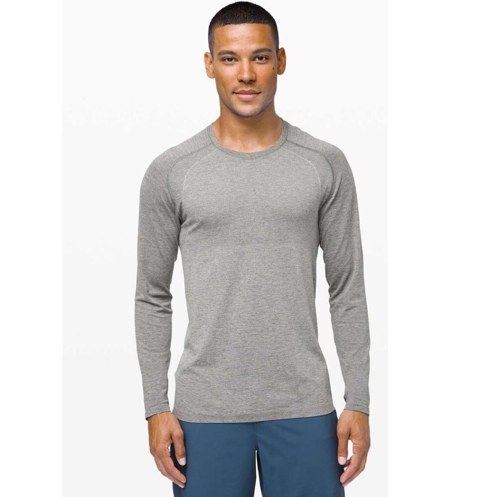 LULULEMON Metal Vent Tech Long Sleeve 2.0 Size XL Slate / White